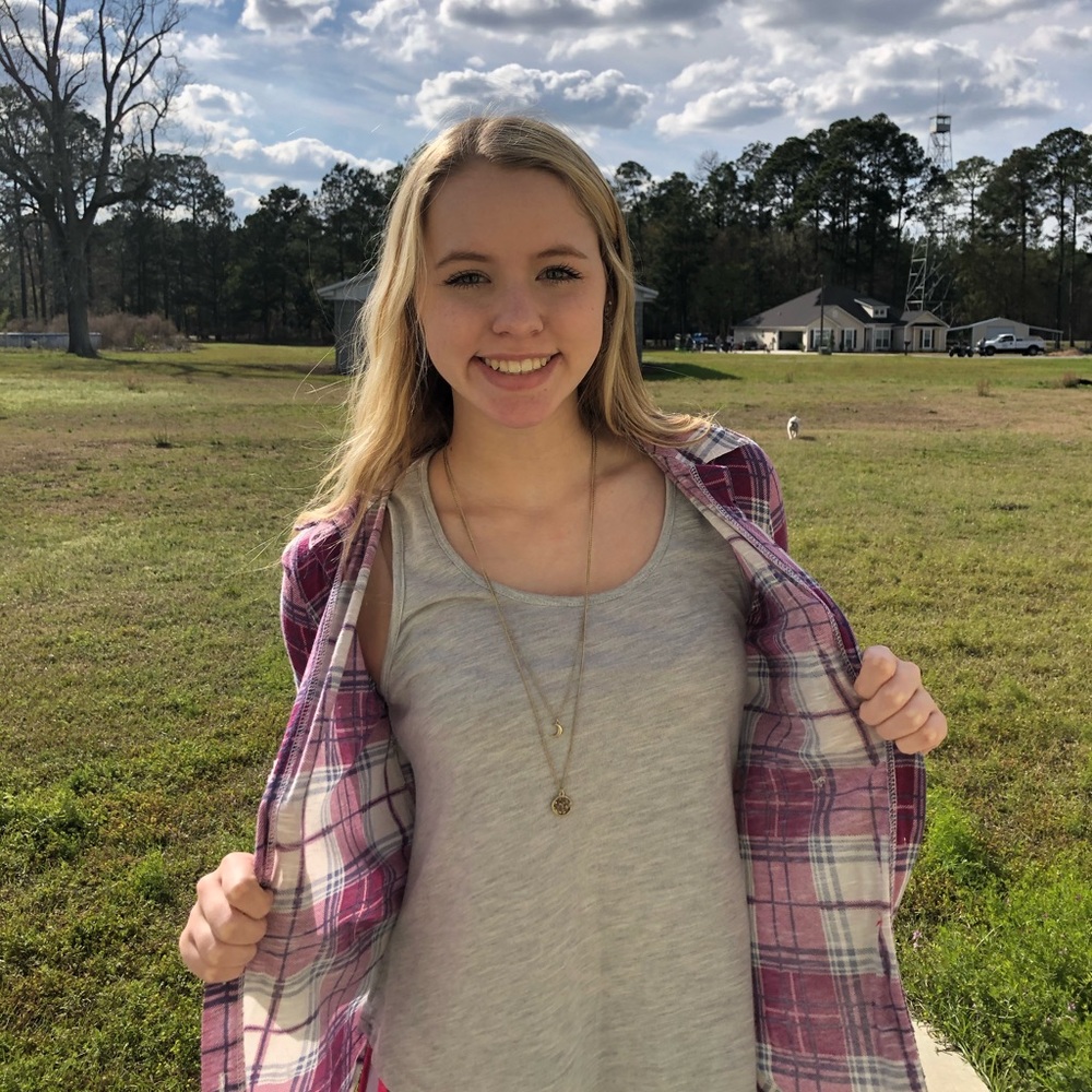 Gray Tank Top w/ Purple Flannel!